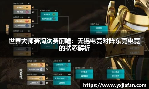 世界大师赛淘汰赛前瞻：无锡电竞对阵东莞电竞的状态解析